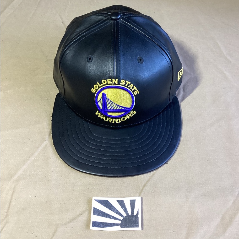 New Era Golden State Warriors Faux Leather 59FIFTY Fitted Cap